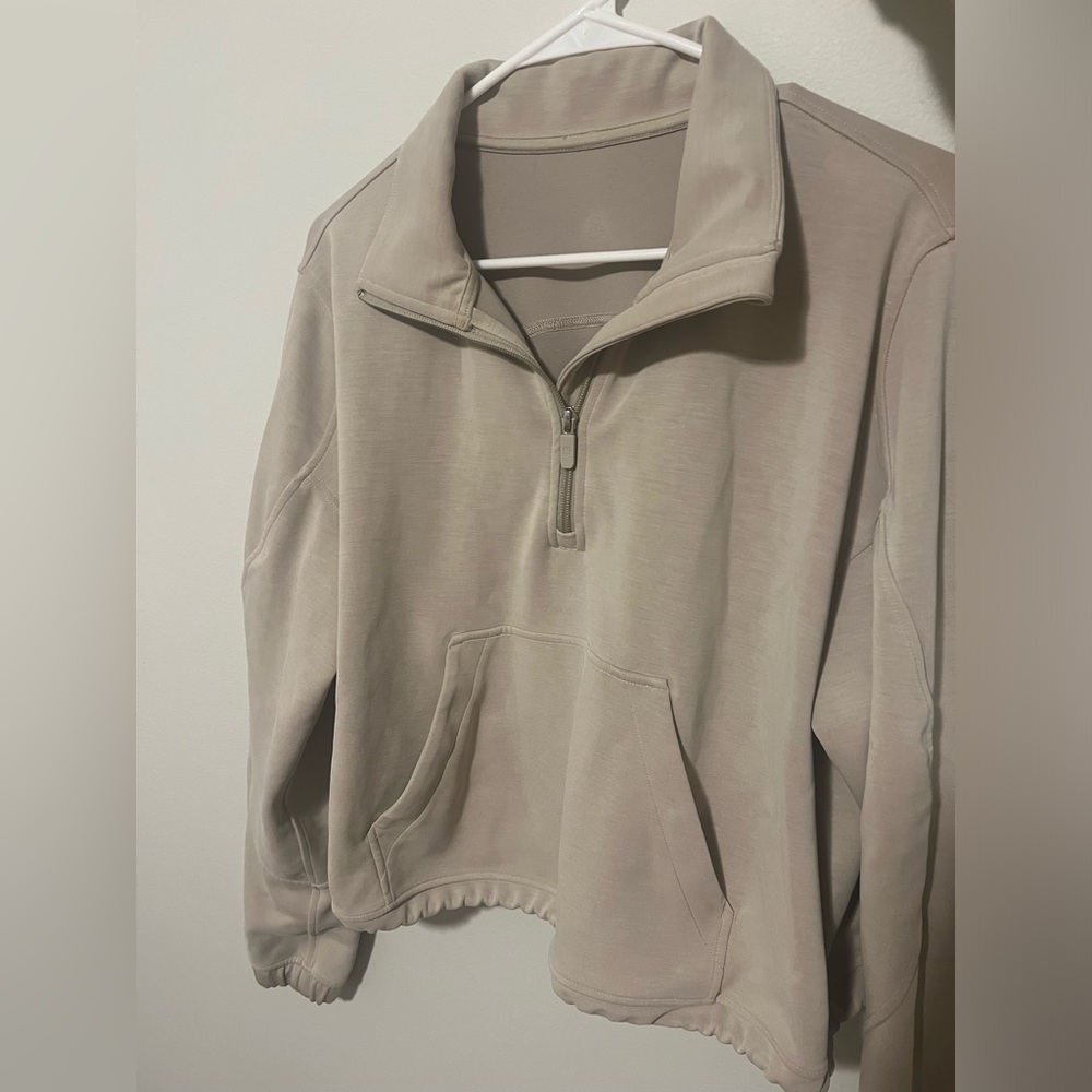 Lululemon Brushed Softstream Half Zip Size 10
